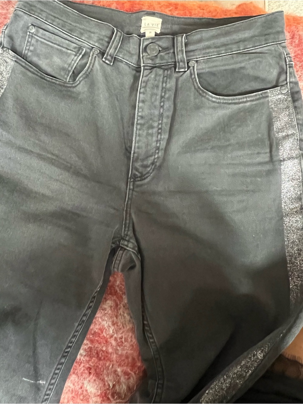 Rebecca Taylor Skinny Jeans in Slate Gray Wash